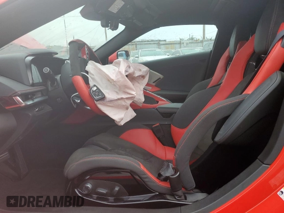 2023 Chevrolet Corvette 2LT with VIN 1G1YB2D44P5116636, listed as a Copart auction lot 86659504 with 2,027 mi miles and Salvage title. Bid and sale history available at DreamBid. Image 7.
