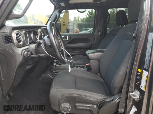 2021 Jeep Wrangler Unlimited Sahara с VIN 1C4HJXEN2MW645748, выставлен на аукционе Copart как лот 56001495 с пробегом 88 737 миль миль и Списание • Salvage title. История ставок и продаж доступна на DreamBid. Изображение 7.