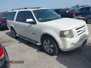 2007 Ford Expedition Max Limited with VIN 1FMFK195X7LA97365, listed as a IAAI auction lot 42614292 with 136,043 mi miles and . Bid and sale history available at DreamBid. Image 1.