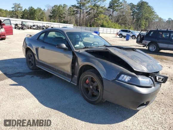 2002 Ford Mustang GT Deluxe with VIN 1FAFP42X82F110419, listed as a Copart auction lot 45711775 with 186,788 mi miles and Salvage Title. Bid and sale history available at carsss.com. Image 4.
