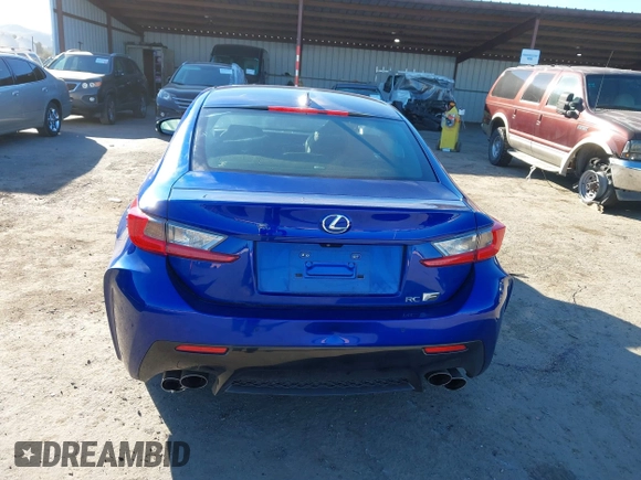2015 Lexus RC F with VIN JTHHP5BC9F5001063, listed as a IAAI auction lot 41318608 with 30,420 mi miles. Bid and sale history available at carsss.com. Image 17.