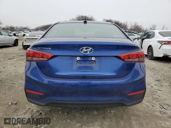 2022 Hyundai Accent Limited with VIN 3KPC34A60NE188192, listed as a Copart auction lot 44692355 with 51,752 mi miles and Salvage Title. Bid and sale history available at carsss.com. Image 6.