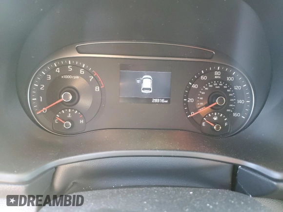 2020 Kia Soul LX with VIN KNDJ23AU9L7730177, listed as a Copart auction lot 42886624 with 28,316 mi miles and Salvage Title. Bid and sale history available at carsss.com. Image 9.