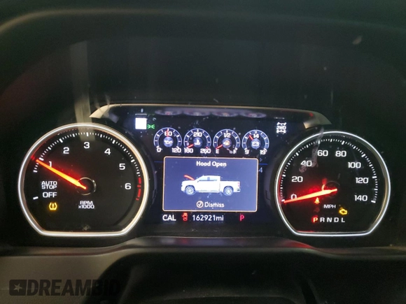 2019 Chevrolet Silverado 1500 High Country with VIN 1GCUYHED0KZ377463, listed as a Copart auction lot 83094554 with 162,921 mi miles and Salvage Title. Bid and sale history available at carsss.com. Image 9.