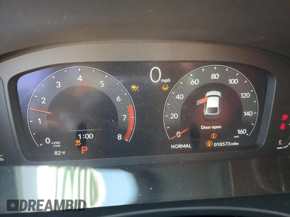 2023 Acura Integra Technology with VIN 19UDE4H6XPA018160, listed as a Copart auction lot 52121785 with 18,573 mi miles and Salvage title. Bid and sale history available at DreamBid. Image 9.