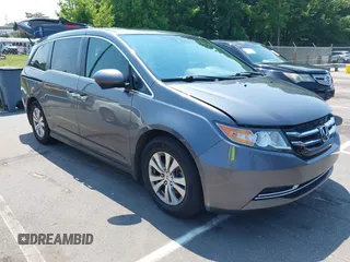 2014 Honda Odyssey EX-L with VIN 5FNRL5H63EB073585, listed as a IAAI auction lot 42673004 with 119,971 mi miles and . Bid and sale history available at DreamBid. Image 1.