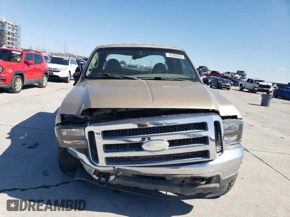 2001 Ford F-250 XL with VIN 3FTNW20F61MA43437, listed as a Copart auction lot 45398465 with 366,698 mi miles and Salvage title. Bid and sale history available at DreamBid. Image 5.