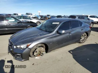 2020 Infiniti Q50 Luxe with VIN JN1EV7AP0LM202428, listed as a Copart auction lot 56969825 with 63,070 mi miles and Salvage title. Bid and sale history available at DreamBid. Image 1.