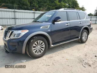 2019 Nissan Armada SL with VIN JN8AY2ND2K9094261, listed as a Copart auction lot 58934505 with 91,127 mi miles and Salvage title. Bid and sale history available at DreamBid. Image 1.