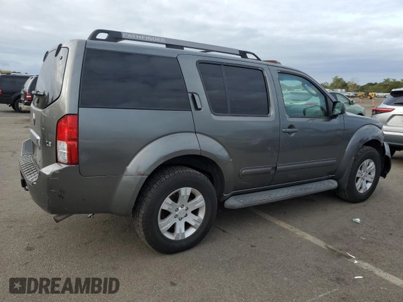 2005 Nissan Pathfinder LE with VIN 5N1AR18W55C762220, listed as a Copart auction lot 72419364 with 156,581 mi miles and Salvage Title. Bid and sale history available at carsss.com. Image 3.