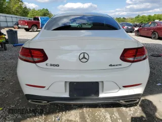 2017 Mercedes-Benz C 300 with VIN WDDWJ4KB6HF440722, listed as a Copart auction lot 52523515 with 57,808 mi miles and Salvage title. Bid and sale history available at DreamBid. Image 6.