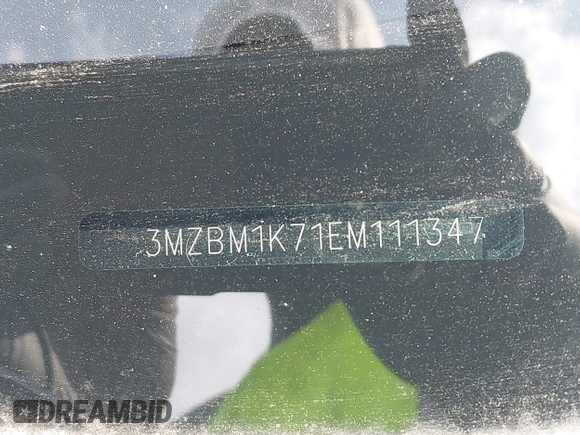 2014 Mazda 3 i Sport with VIN 3MZBM1K71EM111347, listed as a IAAI auction lot 42132665 with 173,606 mi miles and . Bid and sale history available at DreamBid. Image 9.