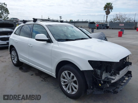 2013 Audi Q5 Premium with VIN WA1CFAFP8DA083693, listed as a IAAI auction lot 42129204 with 120,884 mi miles. Bid and sale history available at carsss.com. Image 1.