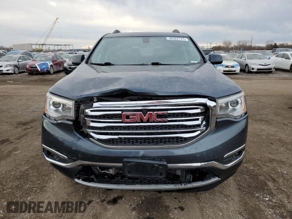 2019 GMC Acadia SLT with VIN 1GKKNMLS9KZ196201, listed as a Copart auction lot 46582725 with 53,250 mi miles and Salvage Title. Bid and sale history available at carsss.com. Image 5.