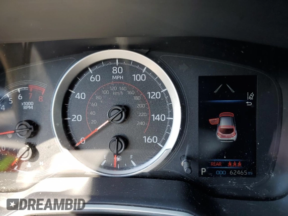 2021 Toyota Corolla Hatchback SE with VIN JTND4MBE9M3134382, listed as a Copart auction lot 57289134 with 62,465 mi miles and Salvage Title. Bid and sale history available at carsss.com. Image 9.
