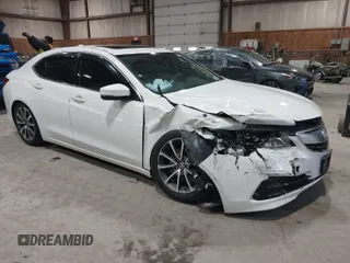 2017 Acura TLX V6 w/Technology Pkg with VIN 19UUB3F51HA000502, listed as a IAAI auction lot 41832991 with 117,081 mi miles. Bid and sale history available at carsss.com. Image 1.