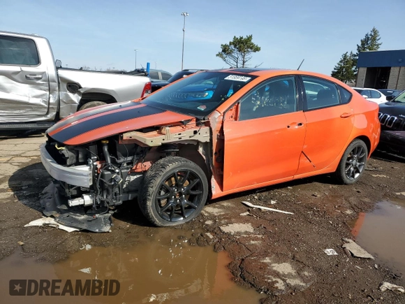 2015 Dodge Dart SXT with VIN 1C3CDFBB0FD402920, listed as a Copart auction lot 51809795 with 116,824 mi miles and Clean Title. Bid and sale history available at DreamBid. Image 1.