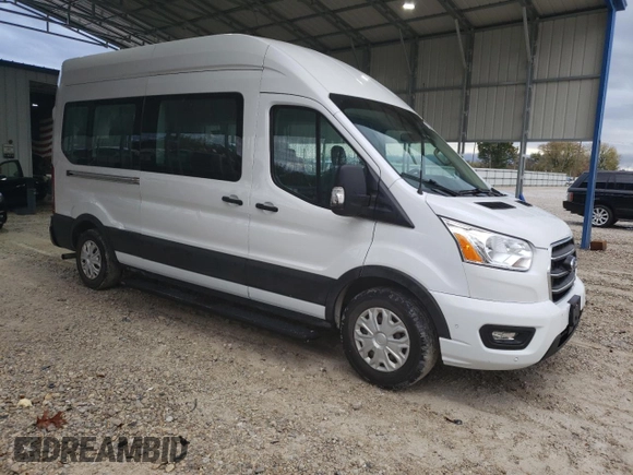 2021 Ford Transit Passenger XL with VIN 1FBAX2X80MKA32064, listed as a Copart auction lot 79286544 with 96,681 mi miles and Salvage Title. Bid and sale history available at DreamBid. Image 4.