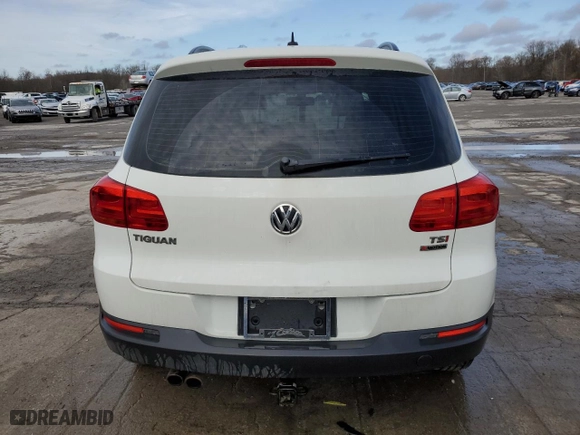2016 Volkswagen Tiguan SEL with VIN WVGBV7AX8GW557949, listed as a Copart auction lot 51653475 with NaN miles and Salvage Title. Bid and sale history available at carsss.com. Image 6.