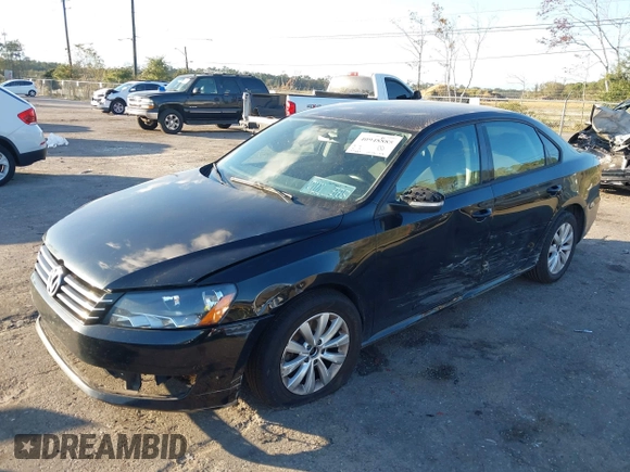 2013 Volkswagen Passat S with VIN 1VWAP7A3XDC005323, listed as a IAAI auction lot 40948885 with 133,447 mi miles and . Bid and sale history available at DreamBid. Image 2.