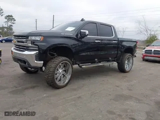2019 Chevrolet Silverado 1500 LTZ with VIN 3GCUYGED9KG160780, listed as a IAAI auction lot 41574991 with 118,450 mi miles. Bid and sale history available at carsss.com. Image 2.