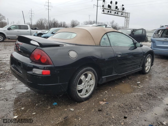 2001 Mitsubishi Eclipse GT with VIN 4A3AE85H01E048182, listed as a Copart auction lot 38087884 with 113,205 mi miles and Clean Title. Bid and sale history available at carsss.com. Image 3.