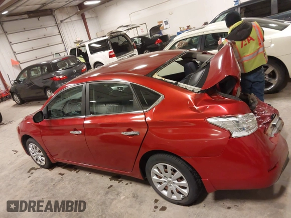 2014 Nissan Sentra S with VIN 3N1AB7AP6EY285452, listed as a IAAI auction lot 41514976 with 77,762 mi miles and . Bid and sale history available at carsss.com. Image 14.