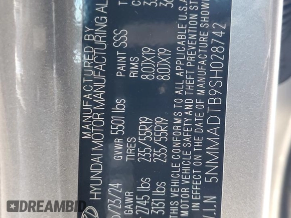 2025 Genesis GV70 2.5T with VIN 5NMMADTB9SH028742, listed as a Copart auction lot 87944095 with 1,138 mi miles and Salvage title. Bid and sale history available at DreamBid. Image 15.