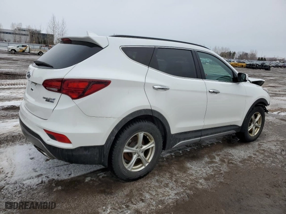 2018 Hyundai Santa Fe Sport Limited with VIN 5XYZUDLA2JG515505, listed as a Copart auction lot 44350285 with 130,671 mi miles and Salvage Title. Bid and sale history available at carsss.com. Image 3.
