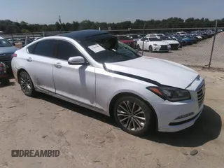 2017 Genesis G80 3.8L z VIN KMHGN4JE1HU180266, wystawiony jako IAAI lot #42484183 z przebiegiem Nie podano mil oraz . Historia ofert i sprzedaży dostępna na DreamBid. Obrazek 1.