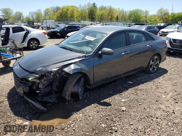 2023 Hyundai Elantra SEL with VIN 5NPLS4AG8PH098296, listed as a Copart auction lot 54489315 with 30,254 mi miles and Salvage Title. Bid and sale history available at DreamBid. Image 1.