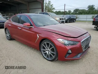 2020 Genesis G70 2.0T with VIN KMTG44LA9LU063255, listed as a Copart auction lot 68521544 with 68,339 mi miles and Salvage Title. Bid and sale history available at carsss.com. Image 4.