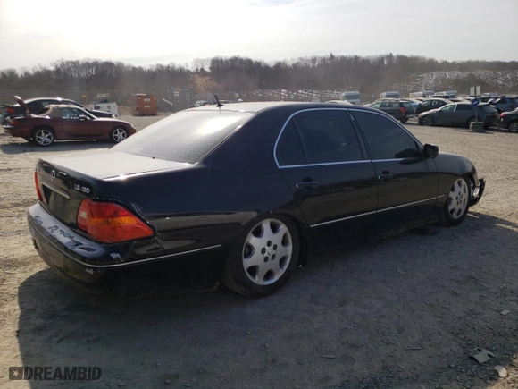 2003 Lexus LS 430 with VIN JTHBN30F630101465, listed as a Copart auction lot 48354835 with 154,428 mi miles and Clean Title. Bid and sale history available at carsss.com. Image 3.