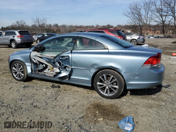 2010 Volvo C70 with VIN YV1672MC7AJ092364, listed as a Copart auction lot 46311325 with 127,114 mi miles and Salvage Title. Bid and sale history available at carsss.com. Image 2.