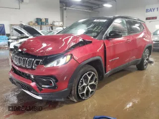 2025 Jeep Compass Limited with VIN 3C4NJDCN5ST565528, listed as a Copart auction lot 51971855 with 2,498 mi miles and Salvage title. Bid and sale history available at DreamBid. Image 1.