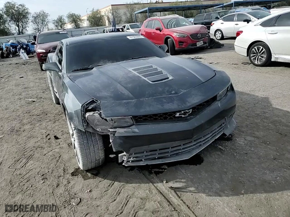 2015 Chevrolet Camaro SS with VIN 2G1FK1EJ9F9300297, listed as a Copart auction lot 47965085 with 87,324 mi miles and Salvage Title. Bid and sale history available at carsss.com. Image 10.
