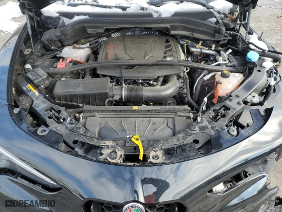 2022 Alfa Romeo Stelvio Ti with VIN ZASPAKBN2N7D49215, listed as a Copart auction lot 41387125 with 23,817 mi miles and Salvage Title. Bid and sale history available at carsss.com. Image 11.