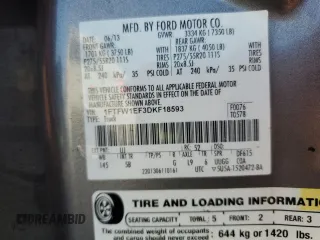 2013 Ford F-150 XL with VIN 1FTFW1EF3DKF18593, listed as a Copart auction lot 88673475 with Not Provided miles and Salvage Title. Bid and sale history available at DreamBid. Image 14.