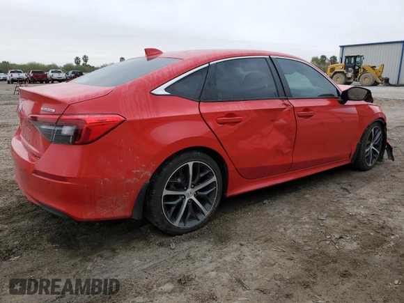 2024 Honda Civic Sedan Touring with VIN 2HGFE1F91RH329792, listed as a Copart auction lot 42254855 with 10,540 mi miles and Salvage Title. Bid and sale history available at carsss.com. Image 3.