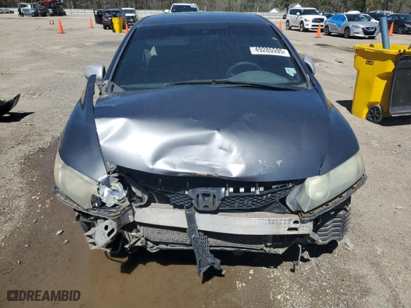 2010 Honda Civic Sdn LX with VIN 2HGFA1F56AH323712, listed as a Copart auction lot 49285595 with 335,010 mi miles and Salvage Title. Bid and sale history available at carsss.com. Image 5.