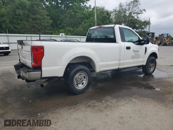 2021 Ford F-250 XL with VIN 1FTBF2A60MEC77777, listed as a Copart auction lot 59657405 with 123,103 mi miles and Salvage title. Bid and sale history available at DreamBid. Image 3.