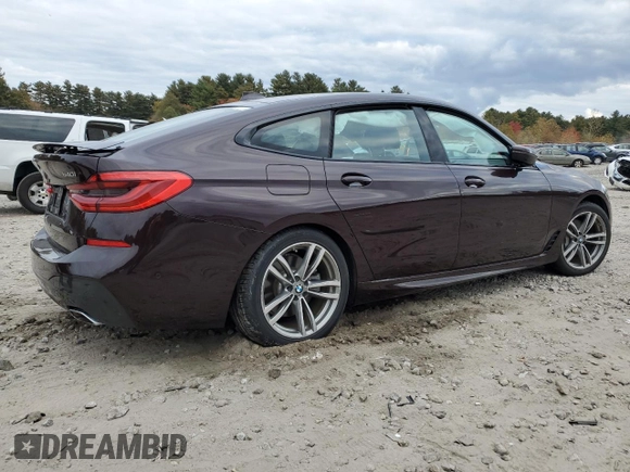 2019 BMW 6 Series 640i xDrive with VIN WBAJV6C56KBK08565, listed as a Copart auction lot 72198393 with 19,420 mi miles. Bid and sale history available at carsss.com. Image 3.
