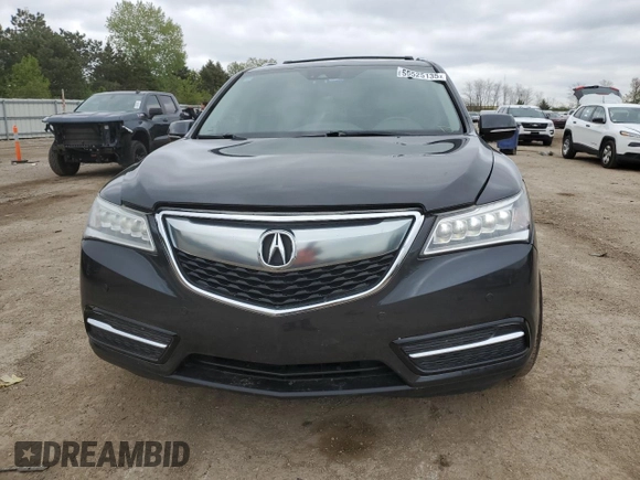 2016 Acura MDX Advance with VIN 5FRYD4H98GB014983, listed as a Copart auction lot 55525135 with 120,221 mi miles and Salvage title. Bid and sale history available at DreamBid. Image 5.