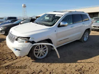 2017 Jeep Grand Cherokee Overland with VIN 1C4RJFCG2HC834328, listed as a Copart auction lot 78094644 with 86,706 mi miles and Salvage Title. Bid and sale history available at carsss.com. Image 1.