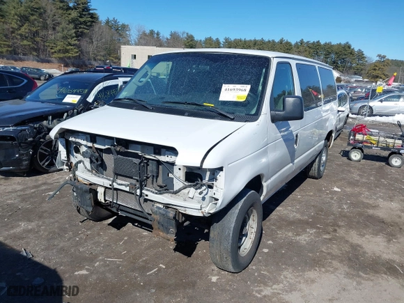 2010 Ford Econoline Cargo Van Commercial with VIN 1FTNE2EW7ADA24421, listed as a IAAI auction lot 41693968 with 128,836 mi miles. Bid and sale history available at carsss.com. Image 17.
