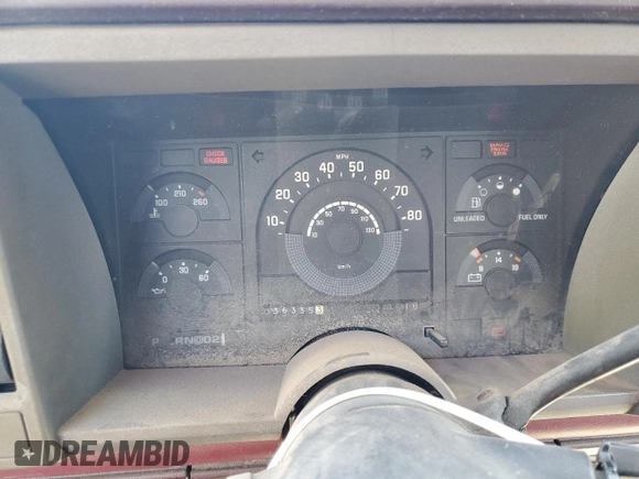 1989 GMC Sierra 1500 with VIN 1GTDC14H5KE547219, listed as a Copart auction lot 48309985 with 36,335 mi miles and Non Repairable. Bid and sale history available at DreamBid. Image 9.