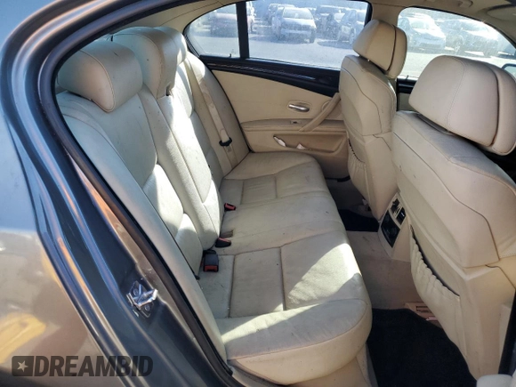 2008 BMW 5 Series 535i with VIN WBANW13598CZ77596, listed as a Copart auction lot 53101605 with 272,078 mi miles and Salvage Title. Bid and sale history available at carsss.com. Image 10.