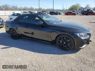 2025 BMW 4 Series 430i with VIN WBA33DB0XSCT87003, listed as a Copart auction lot 46817165 with 7,297 mi miles and Clean Title. Bid and sale history available at carsss.com. Image 4.