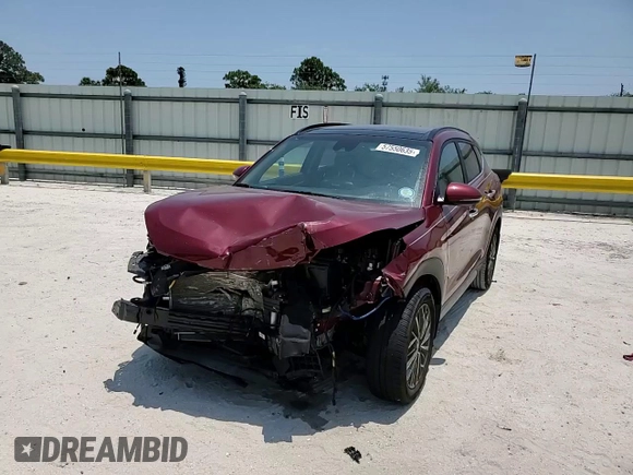 2020 Hyundai Tucson Ultimate with VIN KM8J33AL8LU255297, listed as a Copart auction lot 57550635 with Not provided miles and Salvage title. Bid and sale history available at DreamBid. Image 14.
