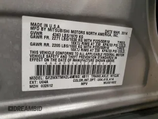 2014 Mitsubishi Outlander Sport ES with VIN 4A4AR3AU5EE026478, listed as a Copart auction lot 47789415 with 123,332 mi miles and Non Repairable. Bid and sale history available at carsss.com. Image 14.